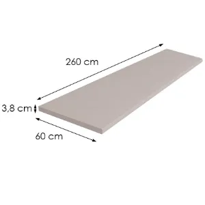 Obrazek Blat 260cm/38mm Cashmere / U12168QR