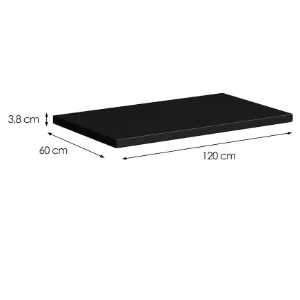 Obrazek Blat Industry 120 cm czarny
