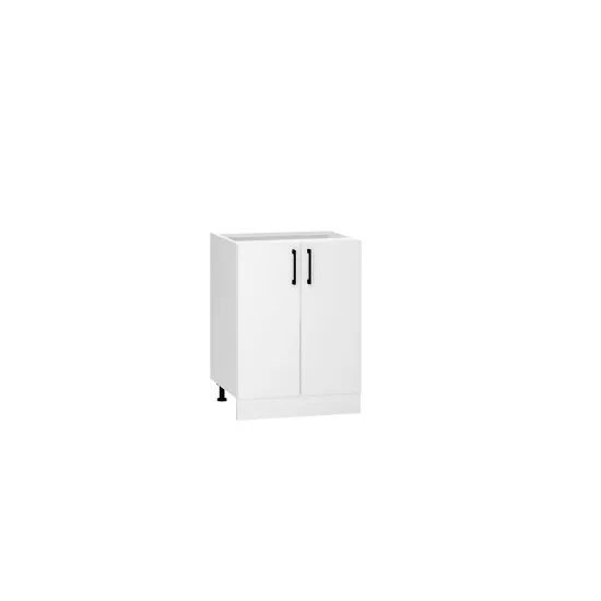 Obrazek Szafka kuchenna Denis D60 biała satyna mat/biały