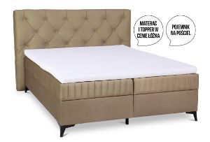 Obrazek Łóżko kontynentalne Lusaka 160x200 c. beżowy