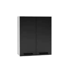 Obrazek Szafka kuchenna Denis W60 czarny mat continental/biały