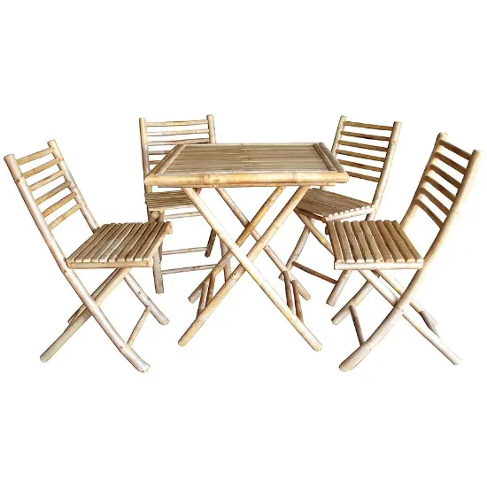 Obrazek Komplet mebli bambusowych 1+4