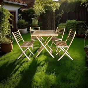 Obrazek Komplet mebli bambusowych 1+4