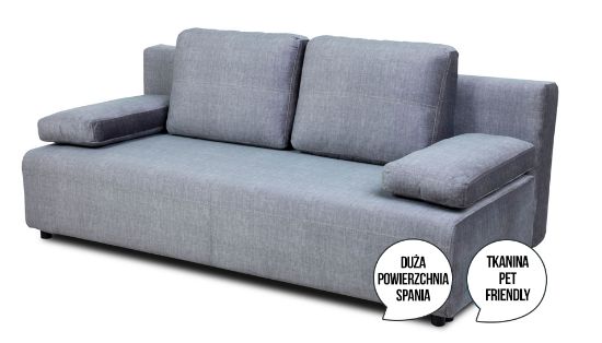 Obrazek Sofa rozkładana Hato popiel