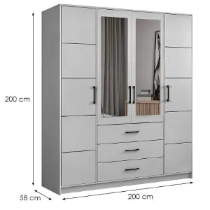 Obrazek Szafa Belluno 200 szara