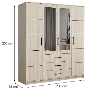 Obrazek Szafa Belluno 200 sonoma