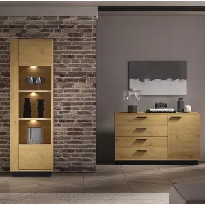 Obrazek Witryna Modesto 02 Dąb/Czarny