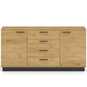 Obrazek Komoda Modesto 04 Dąb/Czarny