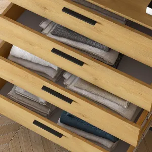 Obrazek Komoda Modesto 05 Dąb/Czarny