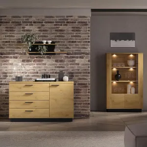 Obrazek Komoda Modesto 05 Dąb/Czarny