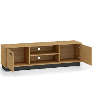 Obrazek SZAFKA RTV MODESTO 06 DĄB/CZARNY