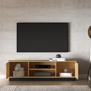 Obrazek SZAFKA RTV MODESTO 06 DĄB/CZARNY