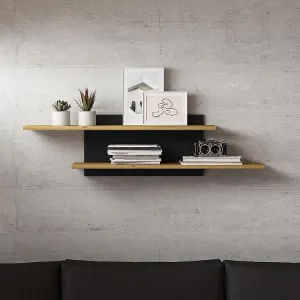 Obrazek PÓŁKA MODESTO 08 DĄB/CZARNY