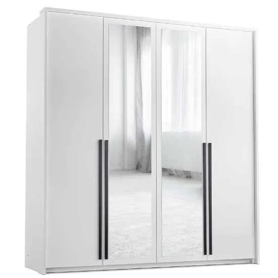 Obrazek Szafa Naomi 210 Biała / Lustro