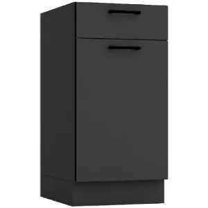Obrazek Szafka Kuchenna Anika D40S/1 P/L grafit/grafit