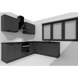 Obrazek Kuchnia Anika 200/260 grafit/grafit