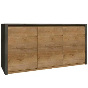 Obrazek Komoda Montana k3d dąb lefkas smooth grey