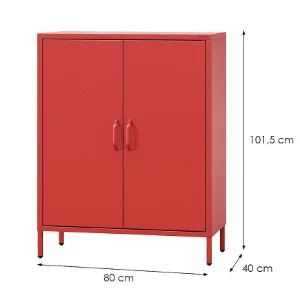 Obrazek Komoda Metalowa Vito Modern Red