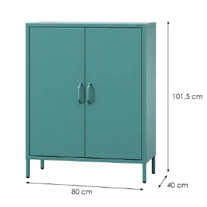 Obrazek Komoda metalowa Vito Modern Sea Green