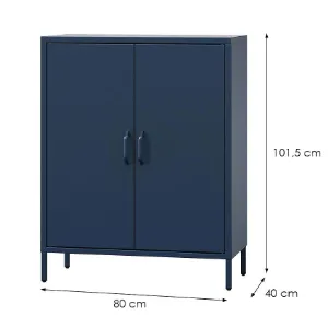 Obrazek Komoda metalowa Vito Modern Dark Blue