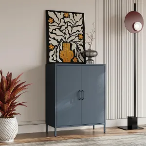 Obrazek Komoda metalowa Vito Modern Dark Blue