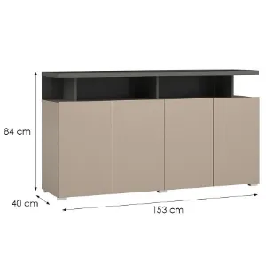 Obrazek Komoda Serio 4D czarny/congo 43