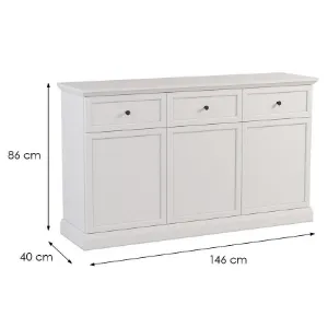 Obrazek Komoda Lucca K3D3S biały opal