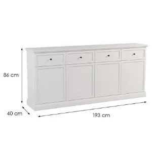 Obrazek Komoda Lucca K4D4S biały opal