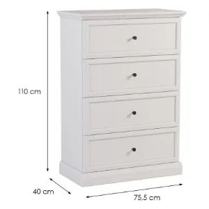 Obrazek Komoda Lucca K4S biały opal