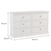 Obrazek Komoda Lucca K6S biały opal