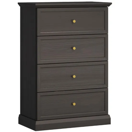 Obrazek Komoda Lucca K4S czarny grafit