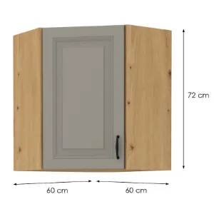 Obrazek Szafka kuchenna STILO CLAYGREY/ARTISAN 60X60 GN-72 2F (45°)