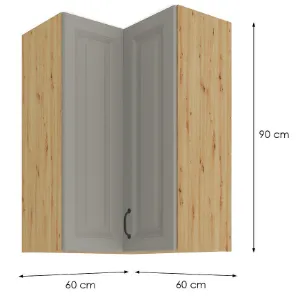 Obrazek Szafka kuchenna STILO CLAYGREY/ARTISAN 60X60 GN-90 2F (90°)