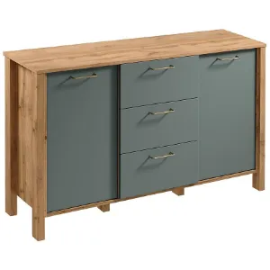 Obrazek Komoda Indygo K2D3S dąb wotan-green