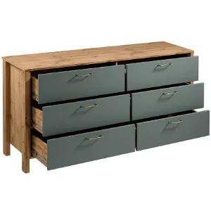 Obrazek Komoda Indygo K6S dąb wotan-green