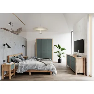 Obrazek Komoda Indygo K6S dąb wotan-green