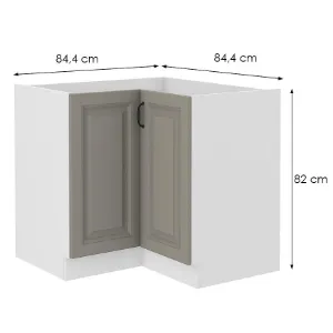 Obrazek Szafka Kuchenna Stilo Claygrey/Biały 90x90 Nd 2f Bb