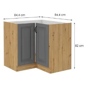 Obrazek Szafka Kuchenna Stilo Dustgrey/Artisan 90x90 Nd 2f Bb