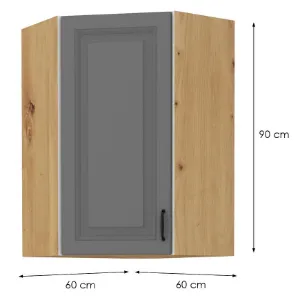 Obrazek Szafka kuchenna Stilo Dustgrey/Artisan 60X60 GN-90 1F (45°)