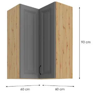 Obrazek Szafka kuchenna Stilo Dustgrey/Artisan 60X60 GN-90 2F (90°)