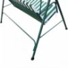 Obrazek Huśtawka ogrodowa w biało-zielone pasy