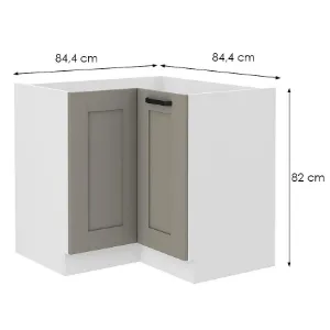 Obrazek Szafka Kuchenna Luna Claygrey/Biały 90x90 Nd 2f Bb