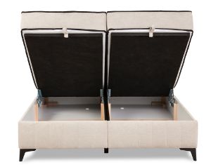 Obrazek Łóżko kontynentalne Silla 160x200 jasny beż