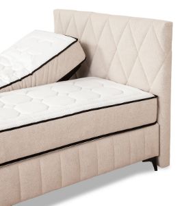 Obrazek Łóżko kontynentalne Silla 160x200 jasny beż