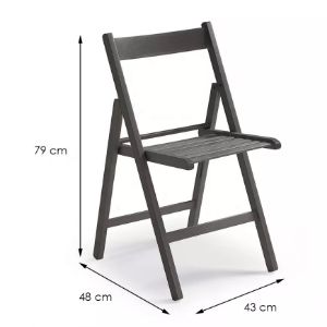 Obrazek Krzesło Libro 43x48x79 Cm Grey