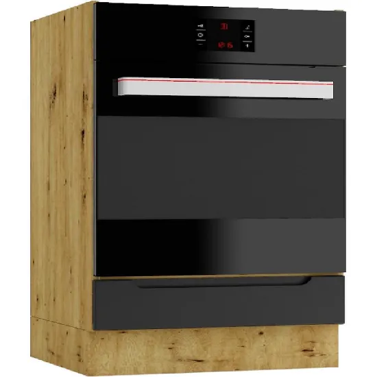 Obrazek Szafka Kuchenna Isabel DK60 czarny/artisan