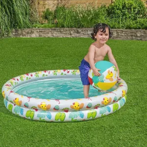 Obrazek Dmuchany basen dziecięcy 1.22x0.2m + piłka i koło 51124