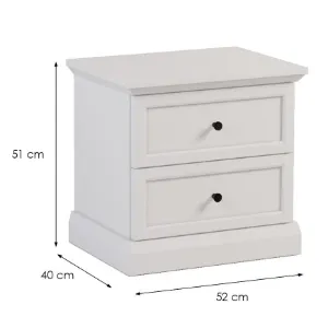 Obrazek Szafka Nocna Lucca SN biały opal