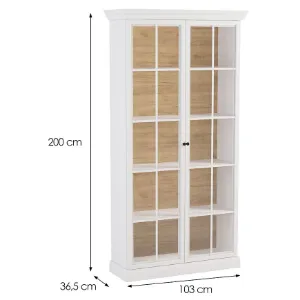 Obrazek Witryna Lucca W2D biały opal