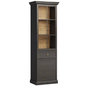 Obrazek Witryna Lucca W2D1S czarny grafit